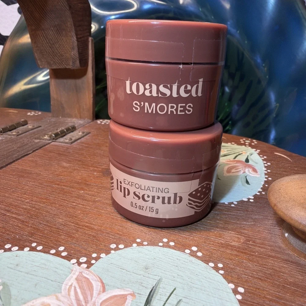 2-Pack NEW Toasted S'Mores Lip Scrub SEALED 0.5 oz Jars Bath & Body Works